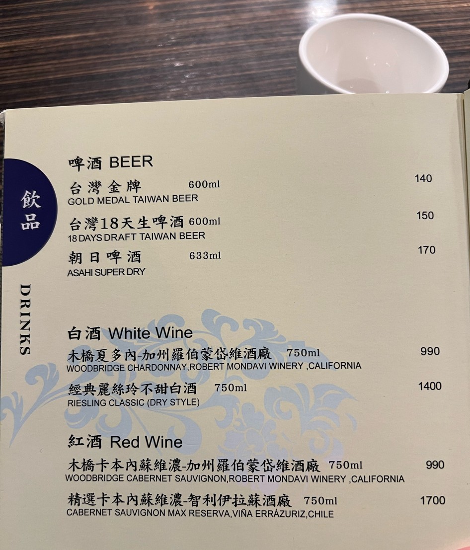 Qīngyè Táiwān liàolǐ (chuàngshǐ diàn), 1964 nián chuànglì menu 4
