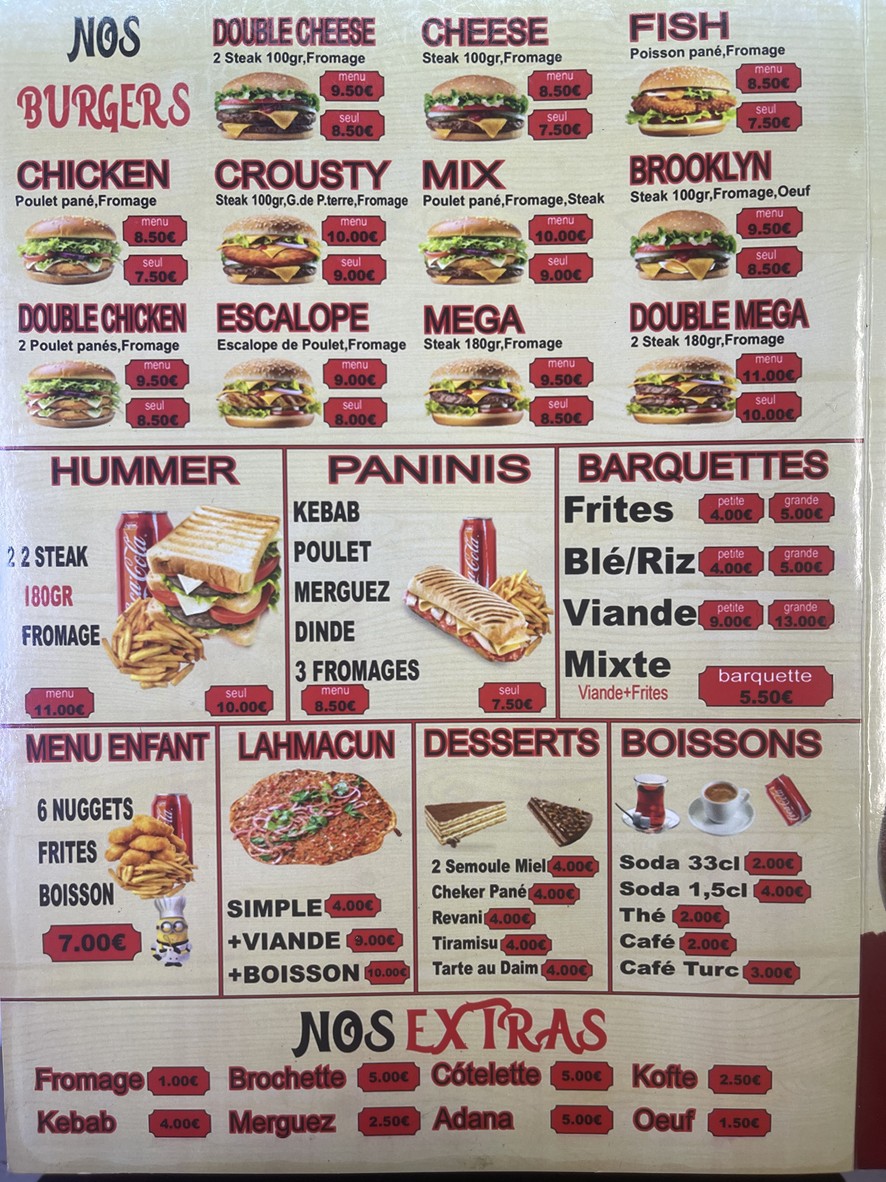 LES DÉLICES D ADANA menu 3