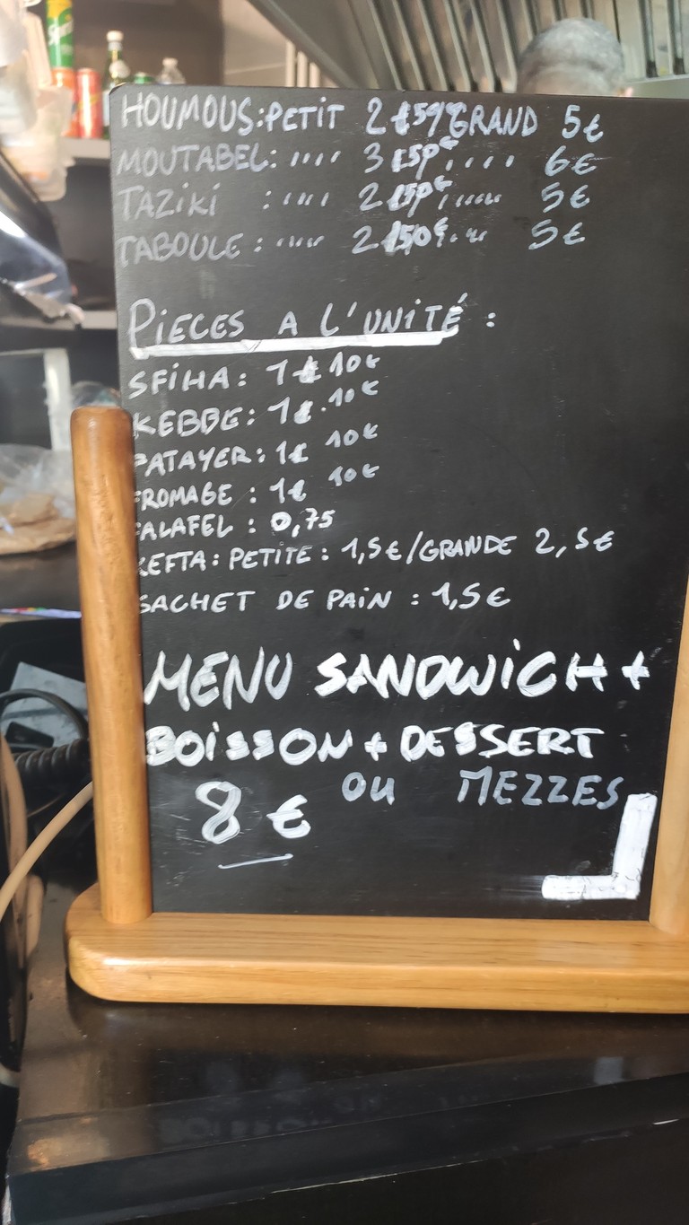 Le comptoir du Houmous menu 3
