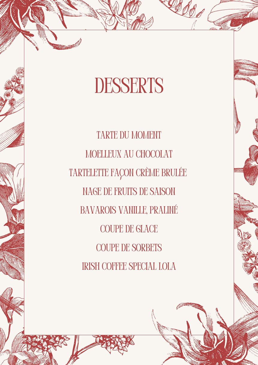 El bistró de Lola menu 3
