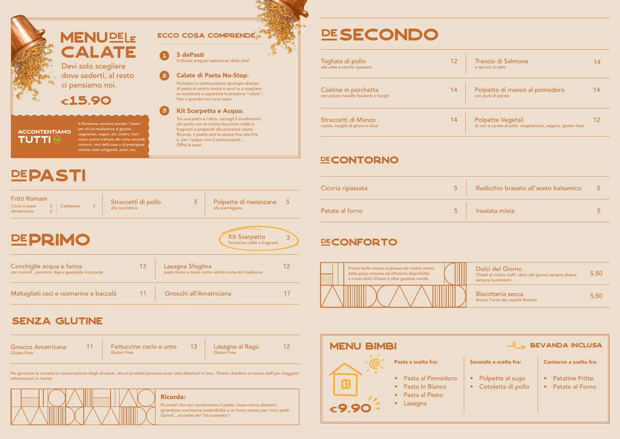 deRione - Talenti menu 2