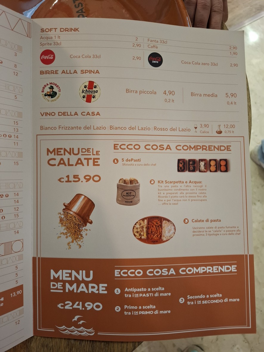deRione - Talenti menu 3