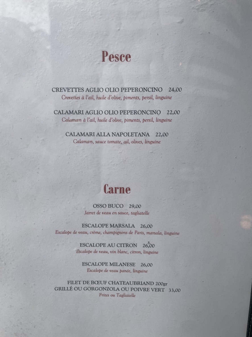 Balilli menu 3