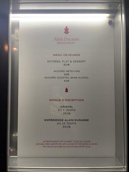 Ducasse Baccarat