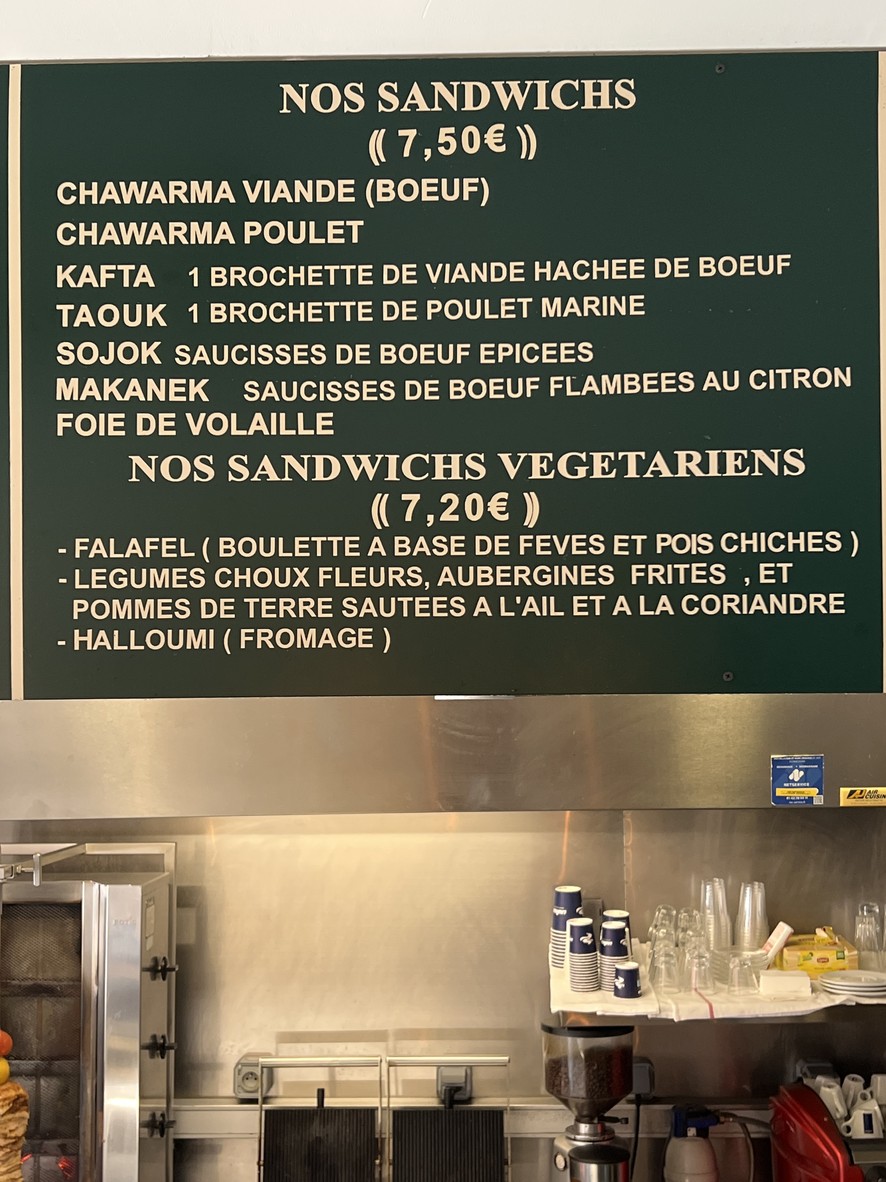 Mount Lebanon Restaurant menu 2