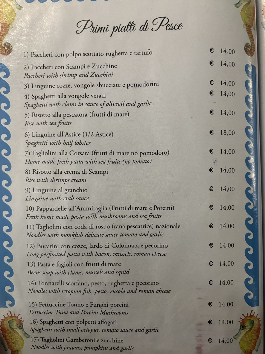 Da Franco ar Vicoletto menu 3