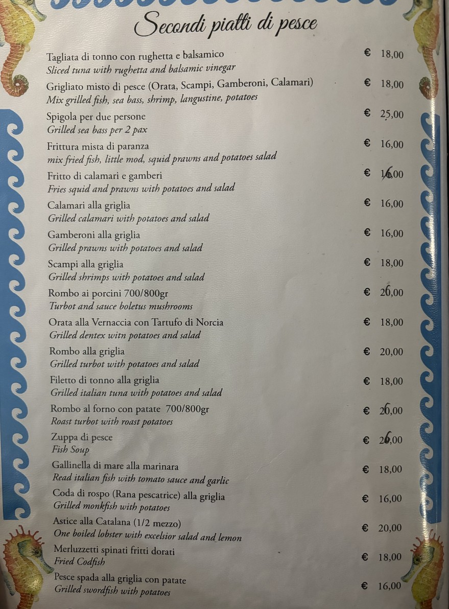 Da Franco ar Vicoletto menu 5