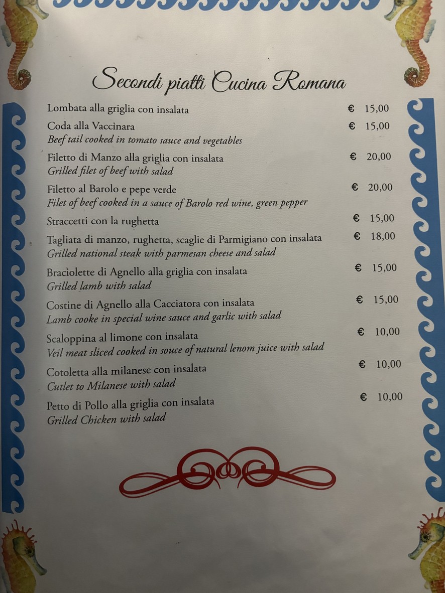 Da Franco ar Vicoletto menu 6