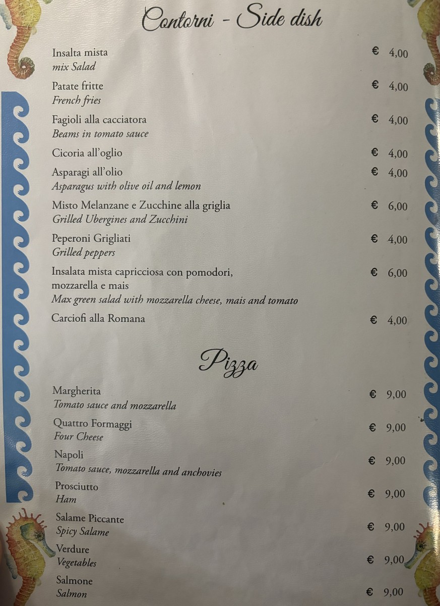 Da Franco ar Vicoletto menu 7