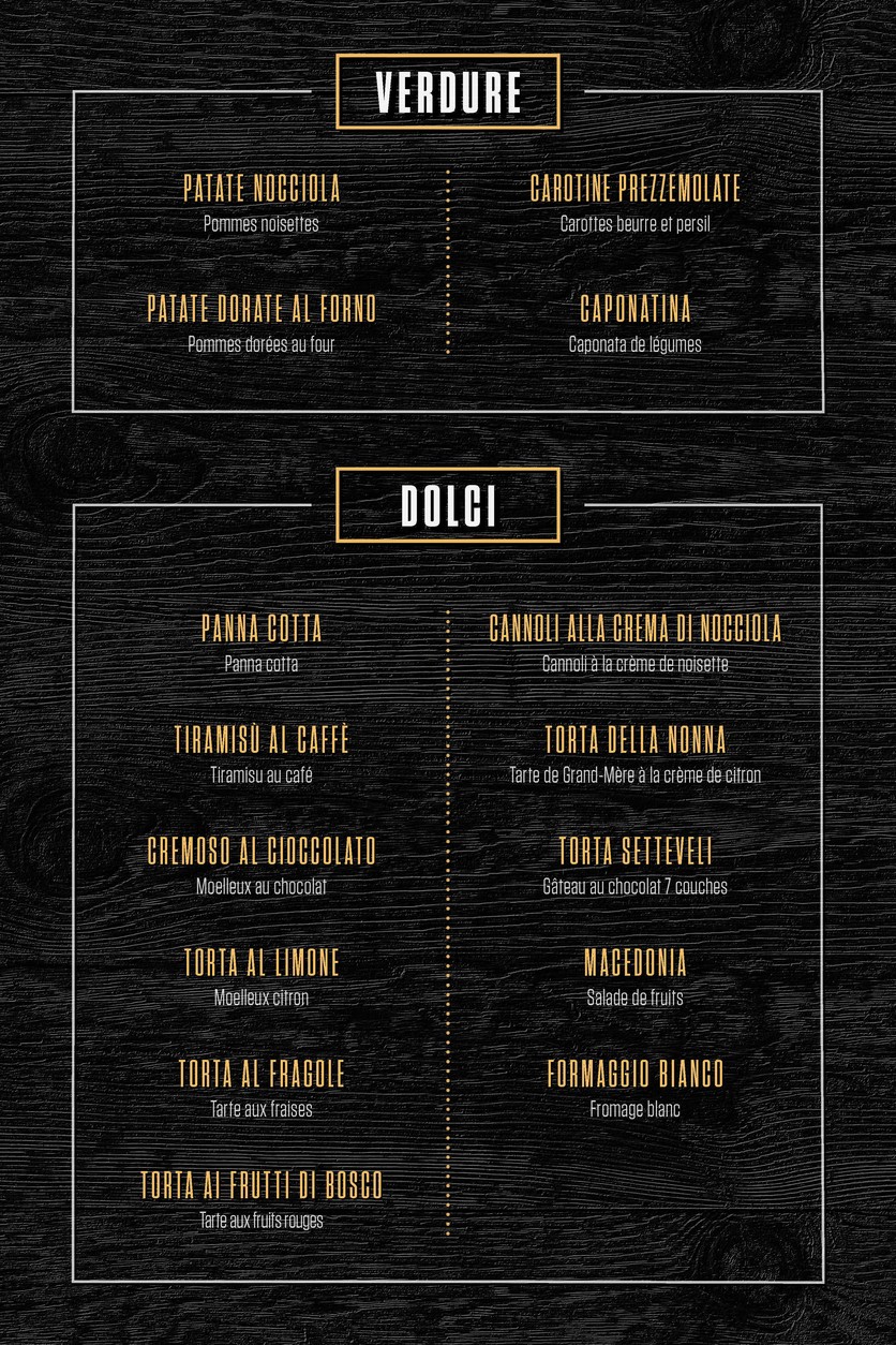 Da Antonino Restaurant au Jardin d'Acclimatation menu 3