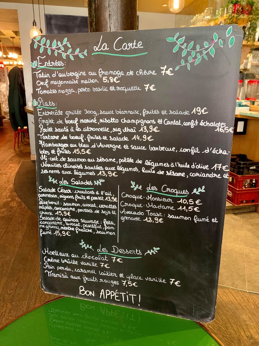 Ma Cocotte du Faubourg menu 3