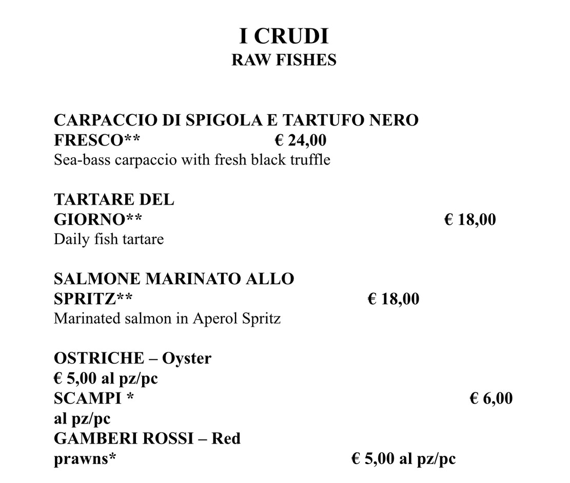 Osteria Der Belli menu 3