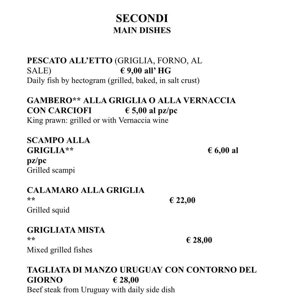 Osteria Der Belli menu 5
