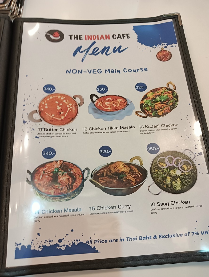 The Indian Cafe bkk menu 3