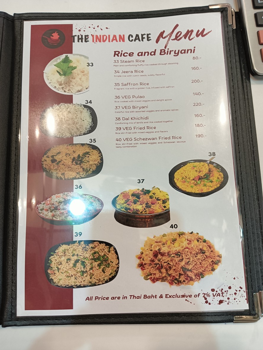 The Indian Cafe bkk menu 4