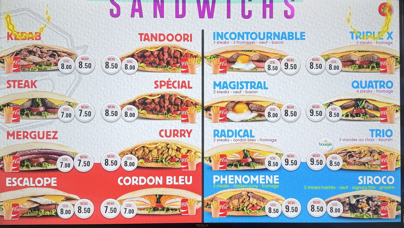 NEXT FOOD menu 1