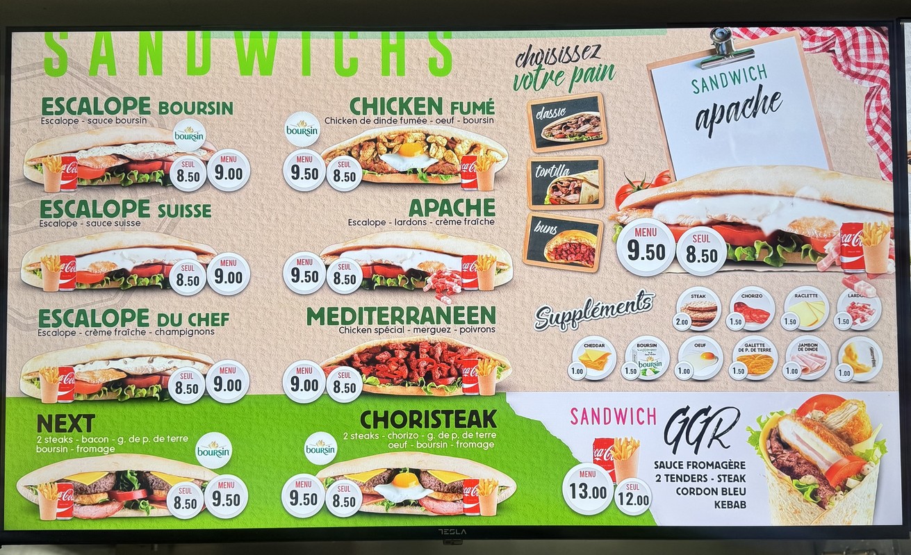 NEXT FOOD menu 2