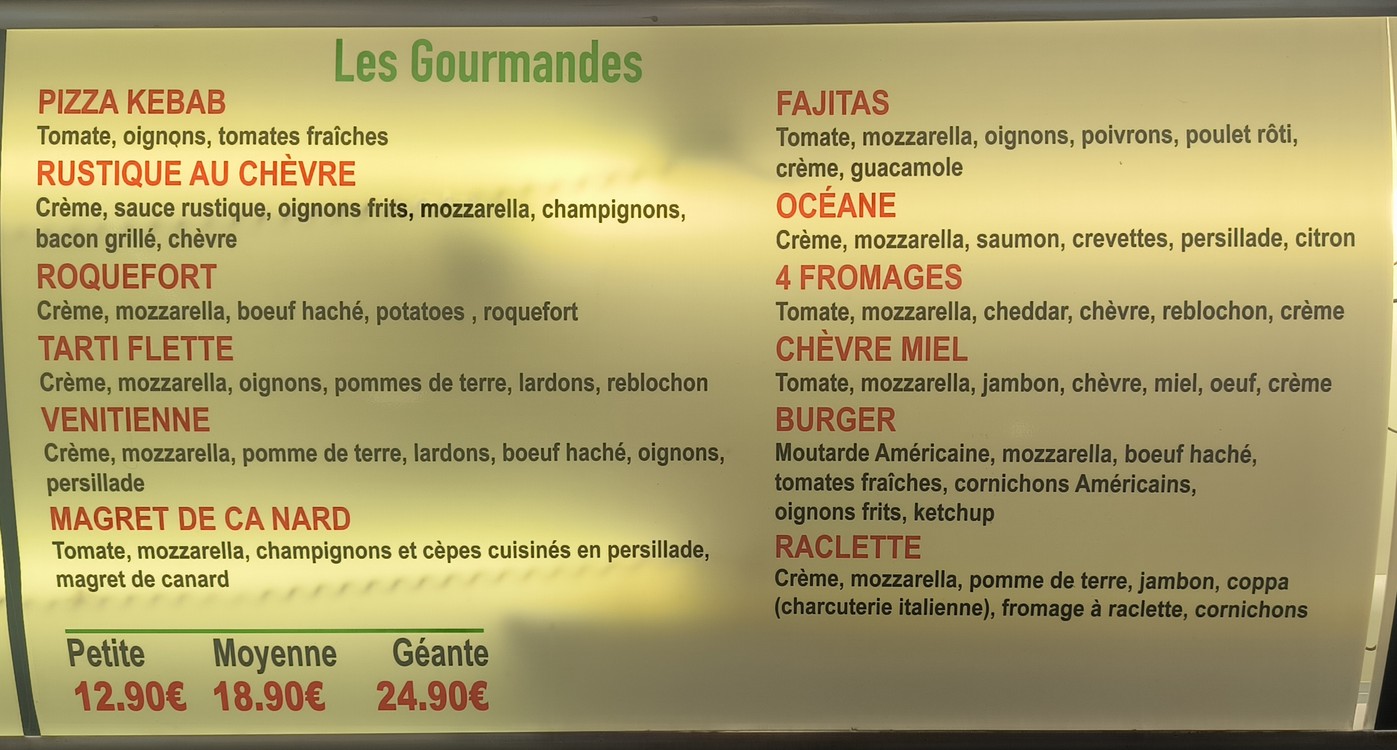 Chez Baba menu 3
