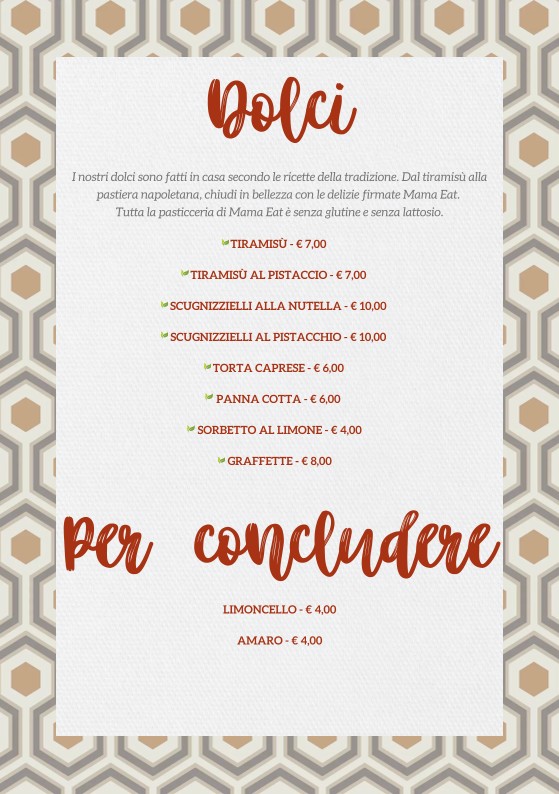 Mama Eat - Roma Vaticano menu 7