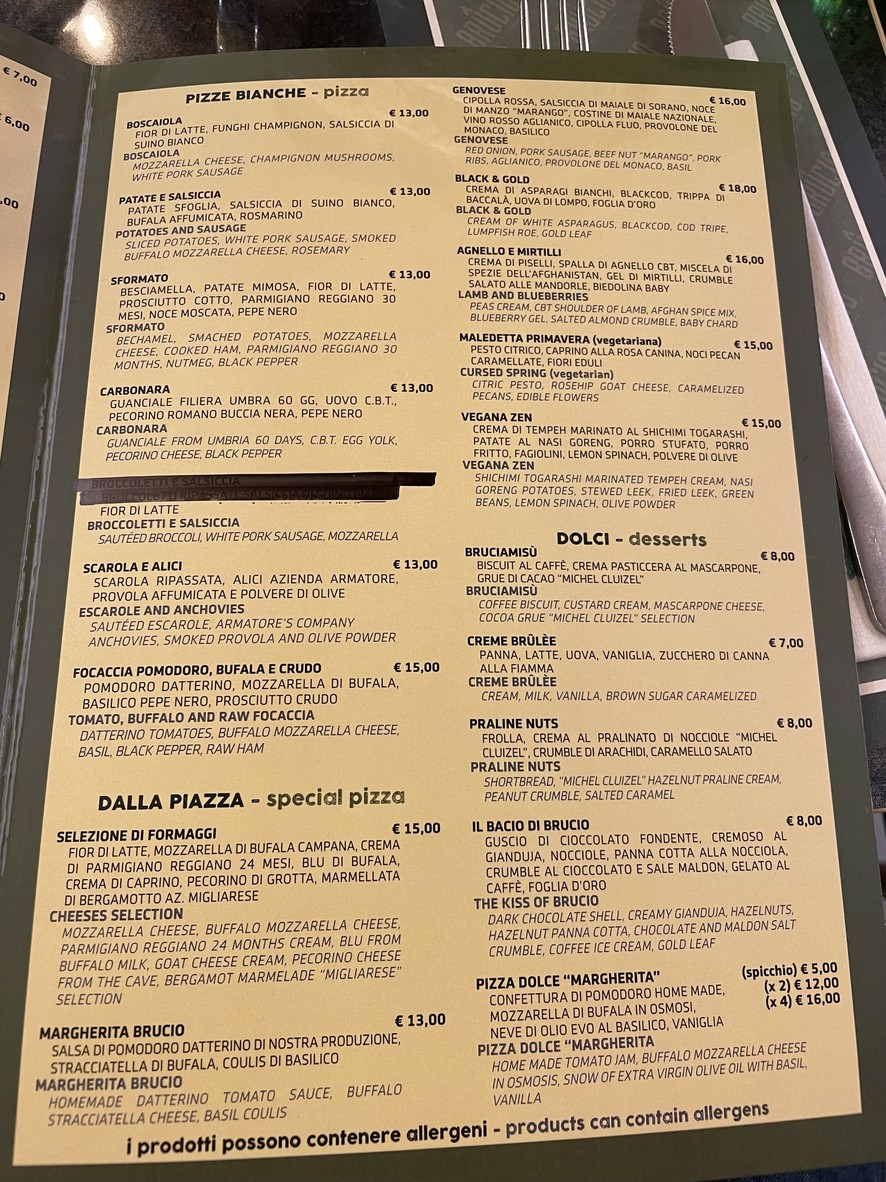 Brucio - La Contemporanea menu 3