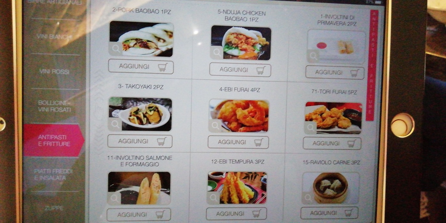 Chopsticks Trastevere menu 2