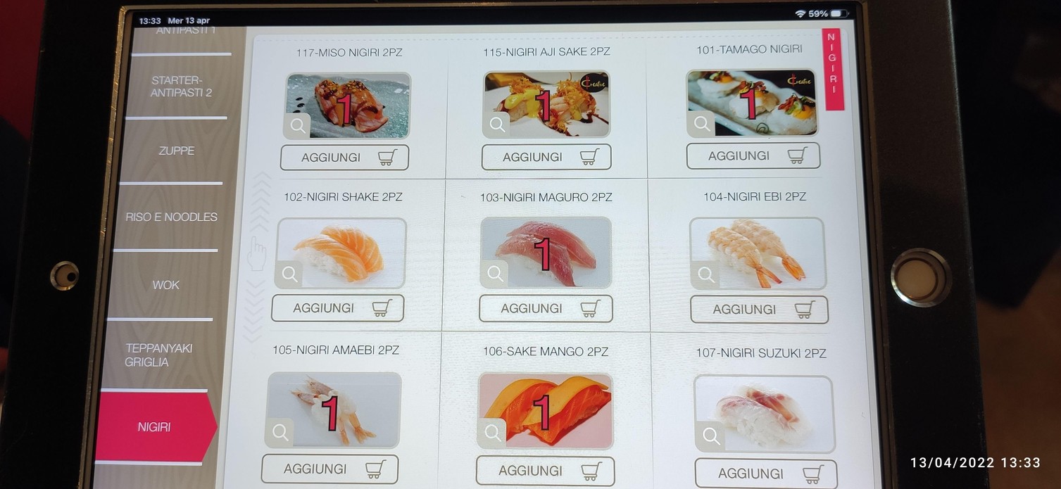 Chopsticks Trastevere menu 4