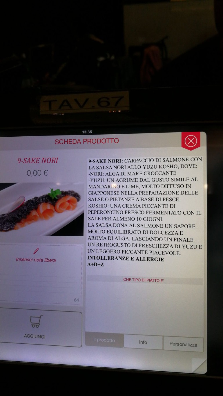 Chopsticks Trastevere menu 6