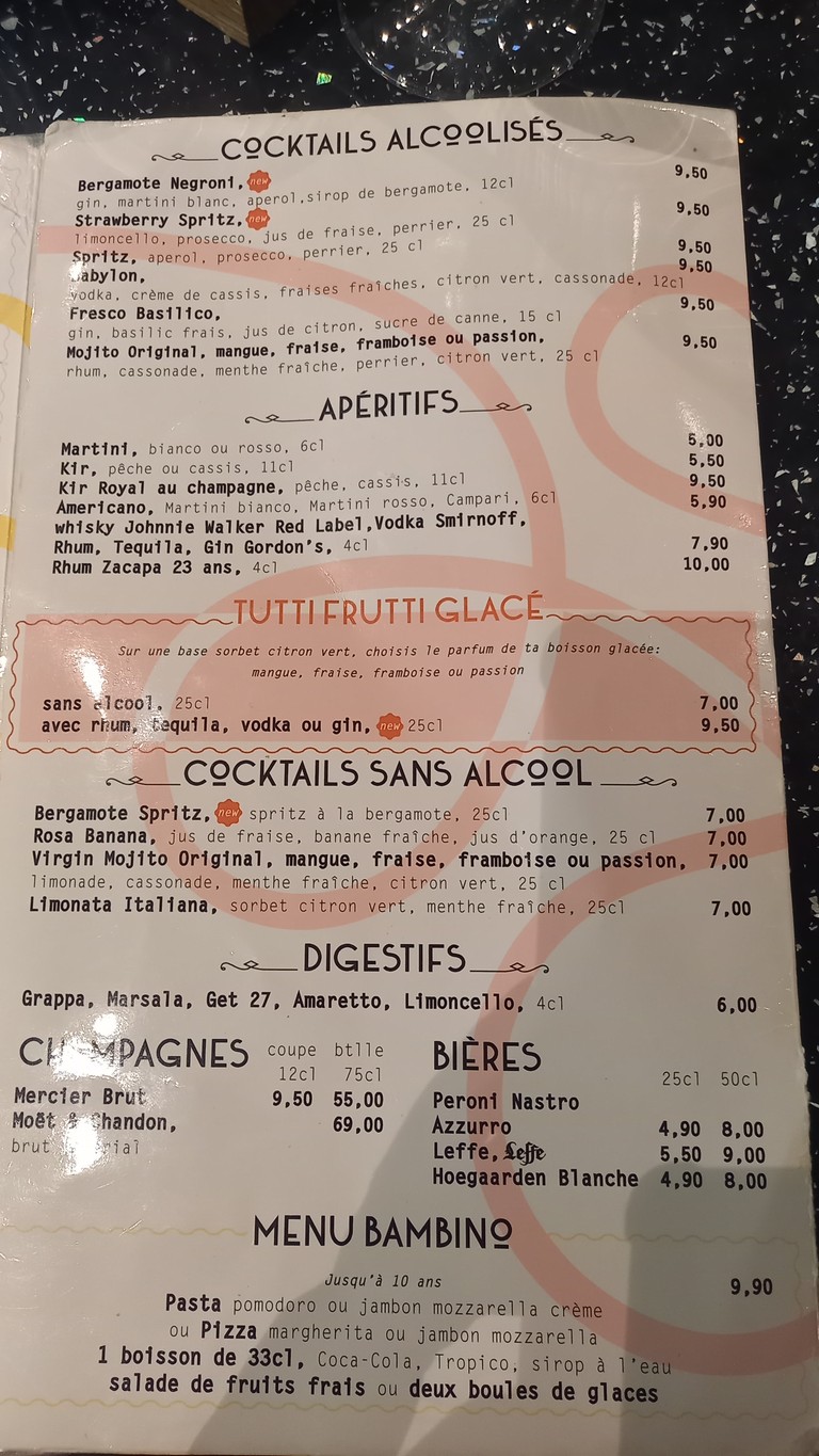Fratellini Caffe menu 5