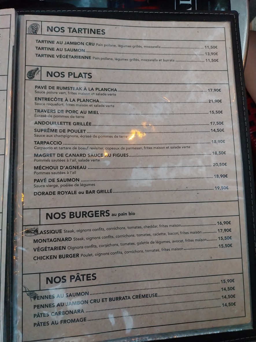 Le Liberté menu 2