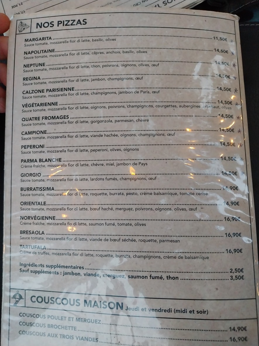 Le Liberté menu 3