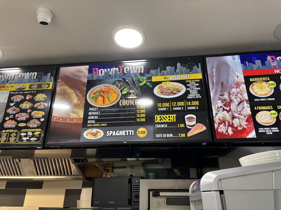 Down Town menu 5
