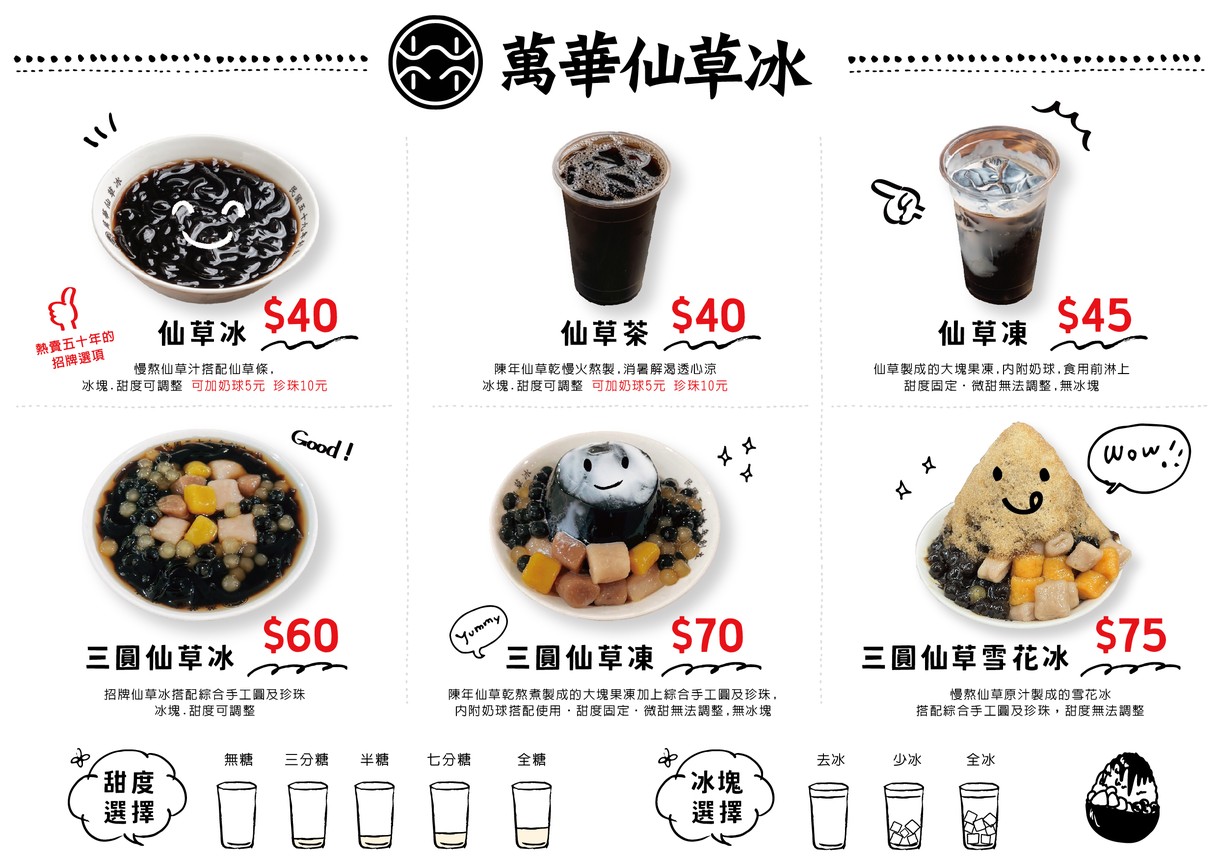 Wanhua Lin Jian Fa Xian Cao Bing Shao Xian Cao menu 2