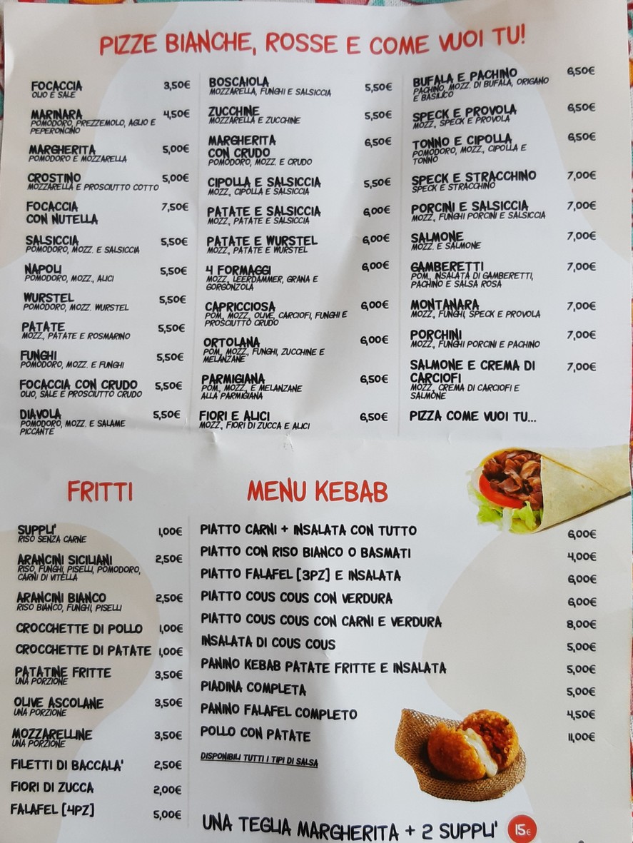 Pizzeria Kebab Roma menu 2