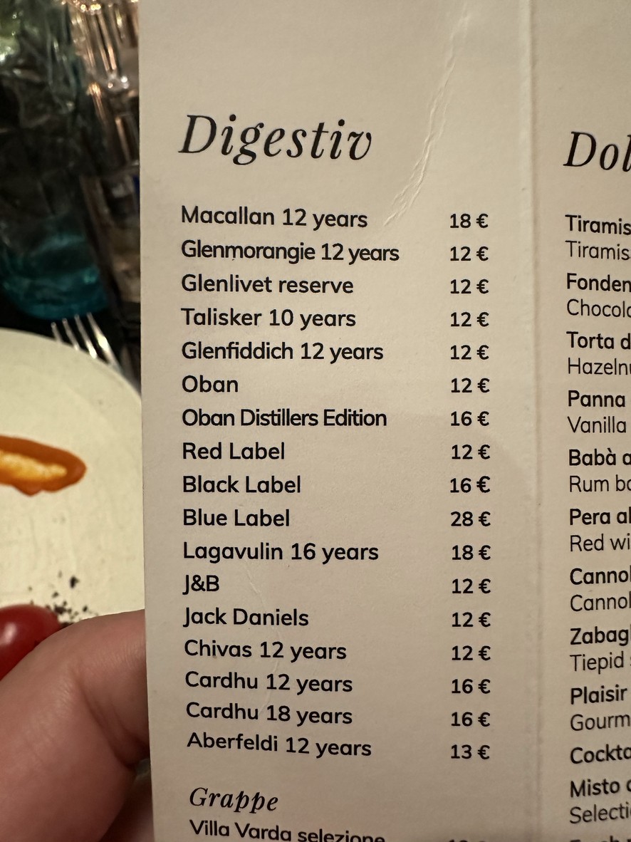 Il Sorrentino menu 3