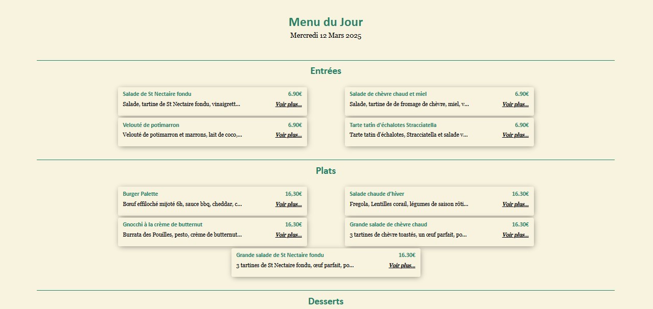 Palette Batignolles menu 1