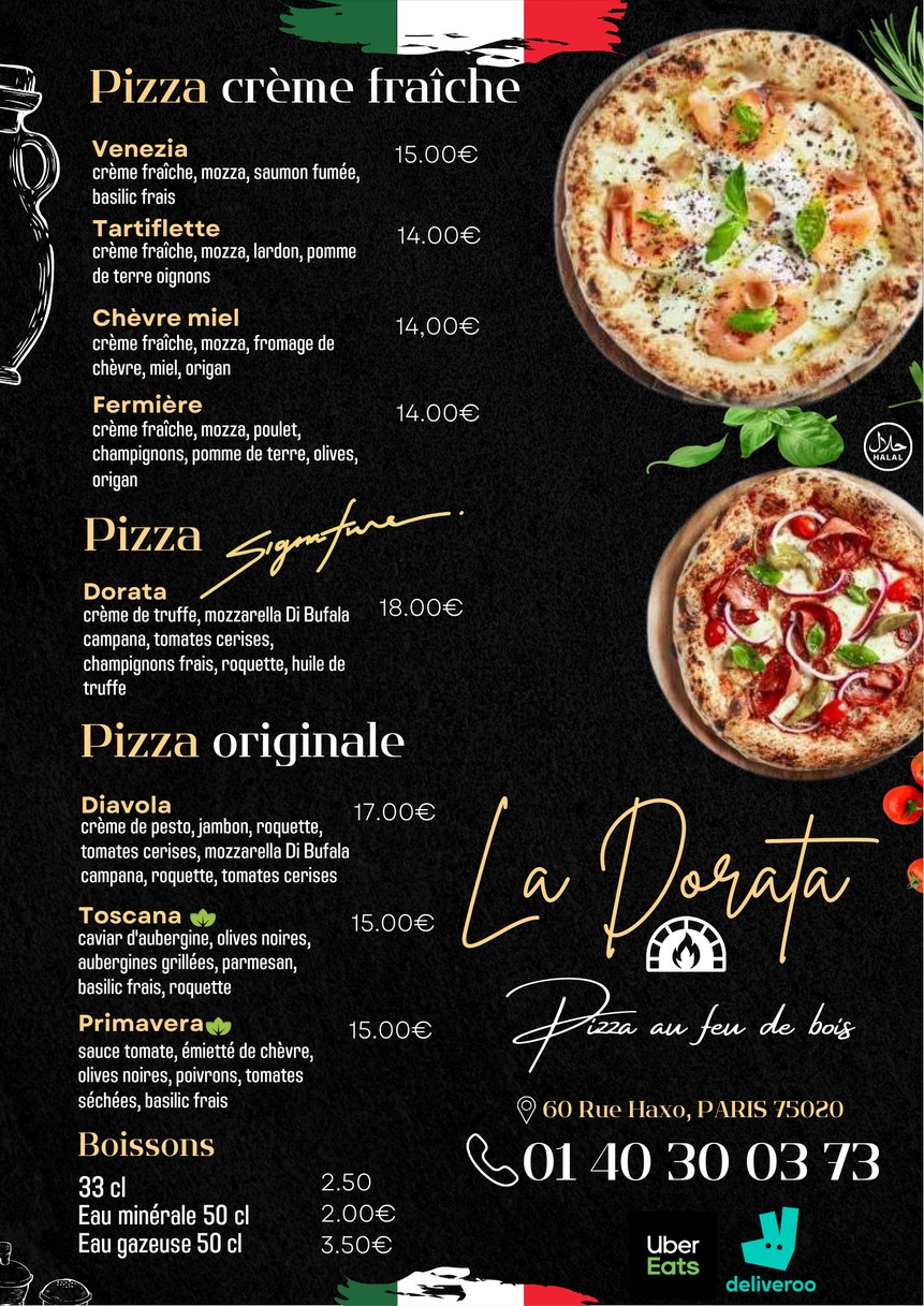 La Dorata menu 2