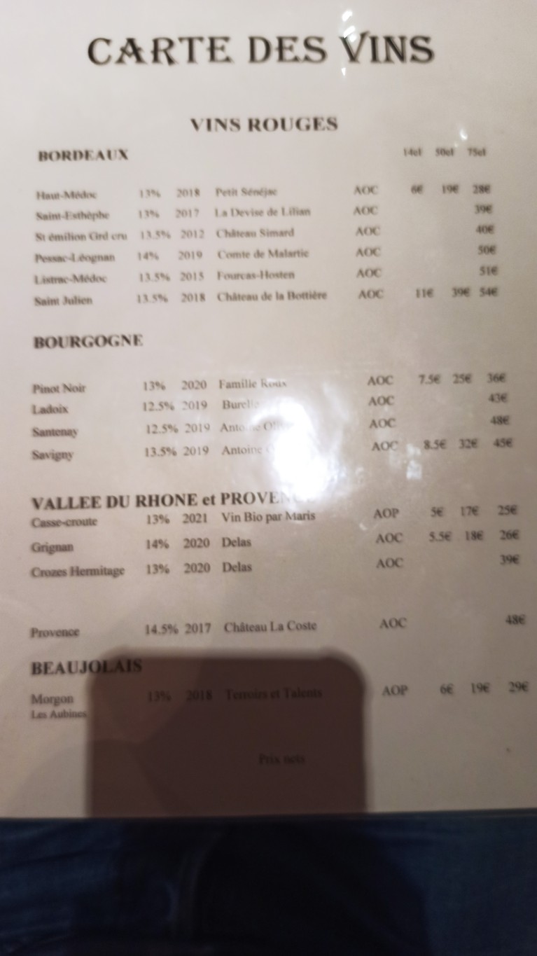 A l'Affiche menu 3