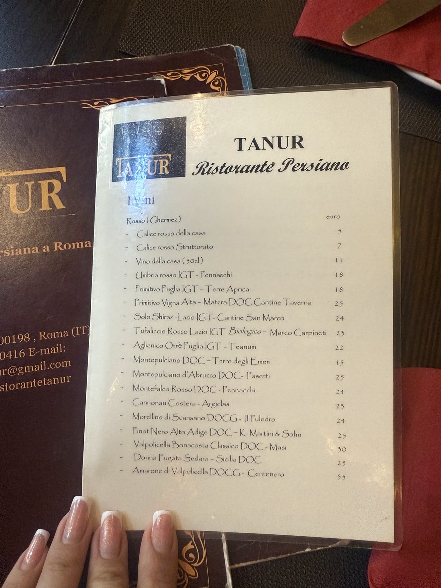 Tanur menu 7