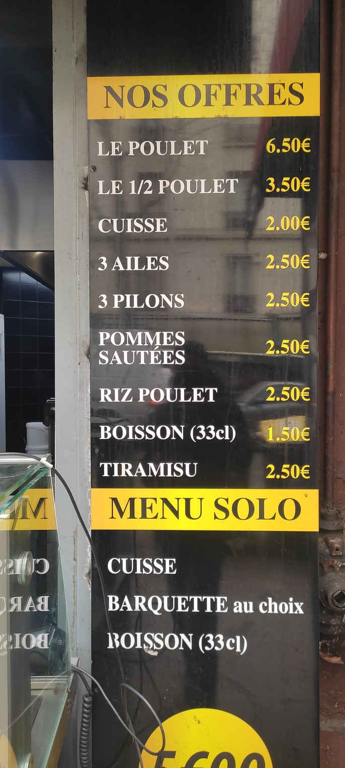 Chick'n Choc menu 1