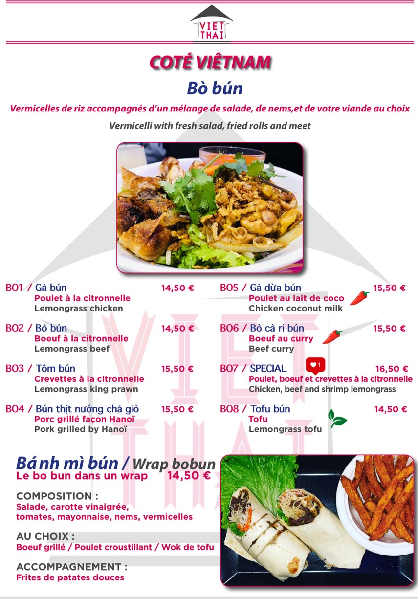 Viet Thai menu 4