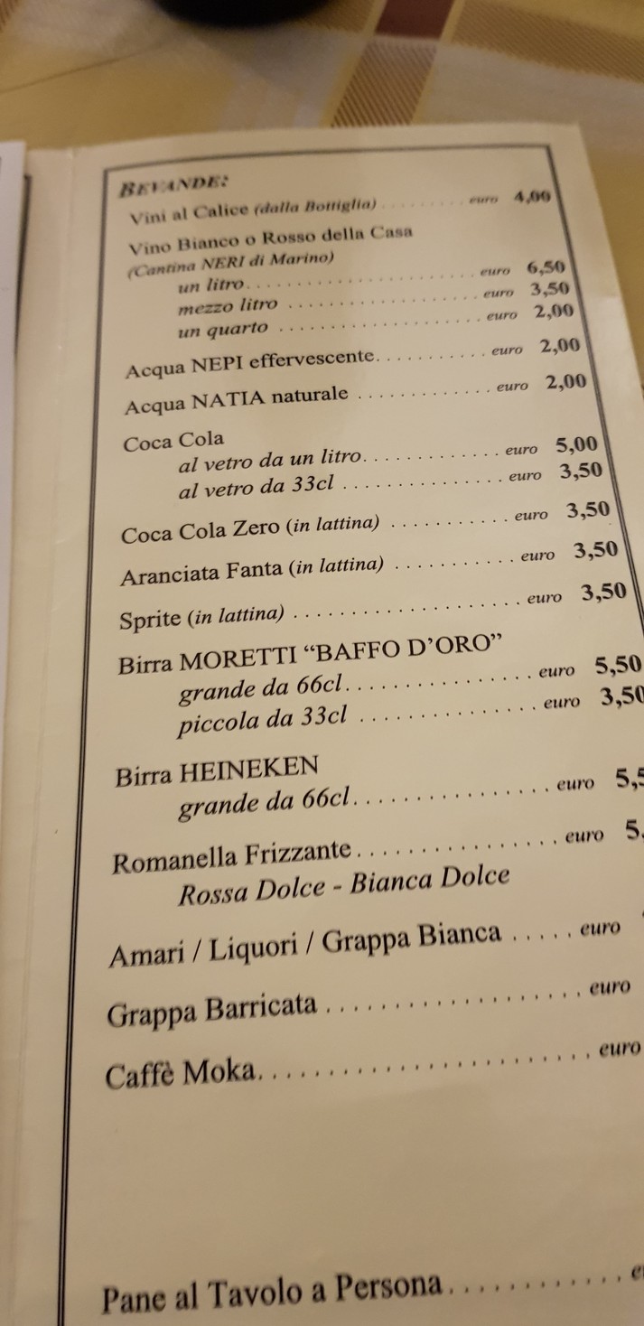 Osteria Qui Se Magna! menu 2