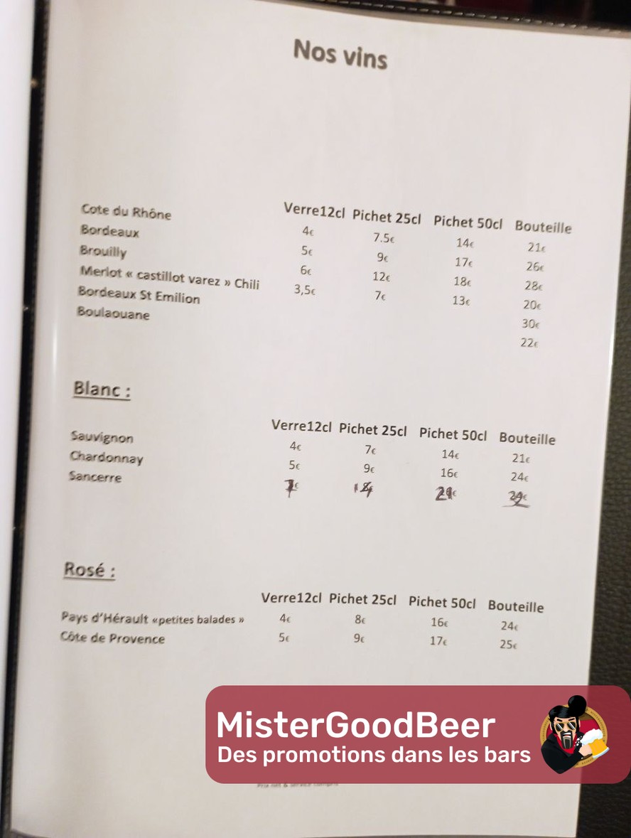 Restaurant et Bar du Lycée menu 5