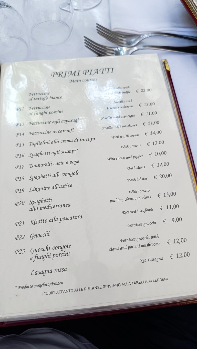Hostaria da Tesone menu 3