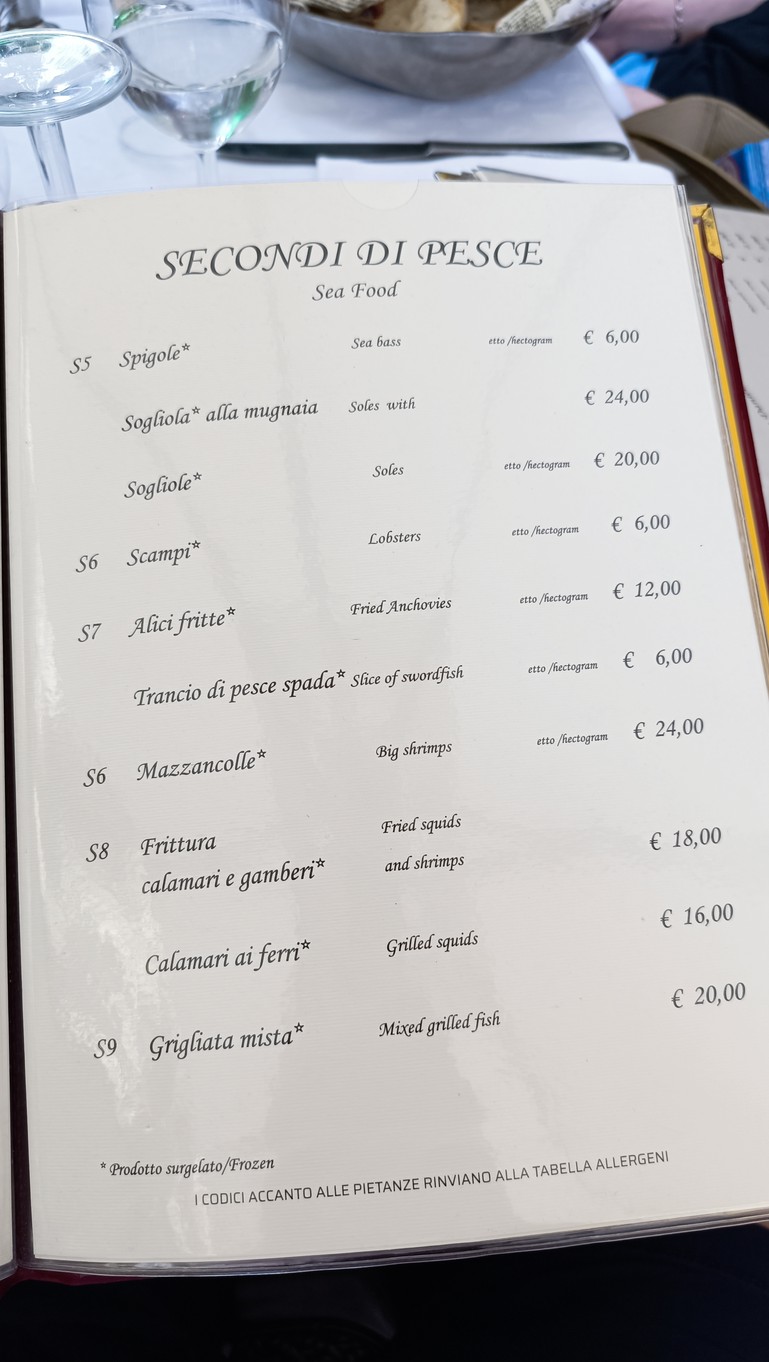 Hostaria da Tesone menu 5