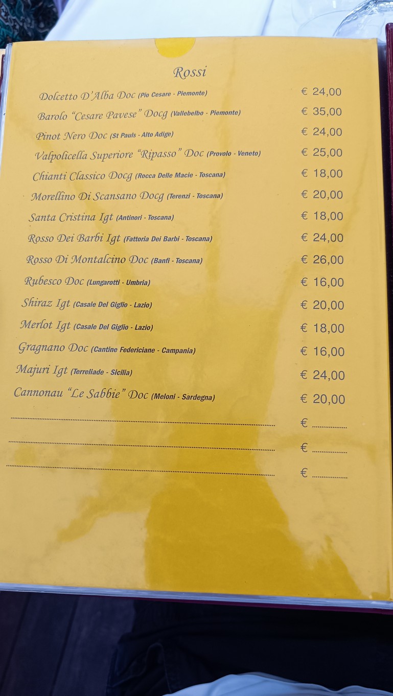 Hostaria da Tesone menu 10