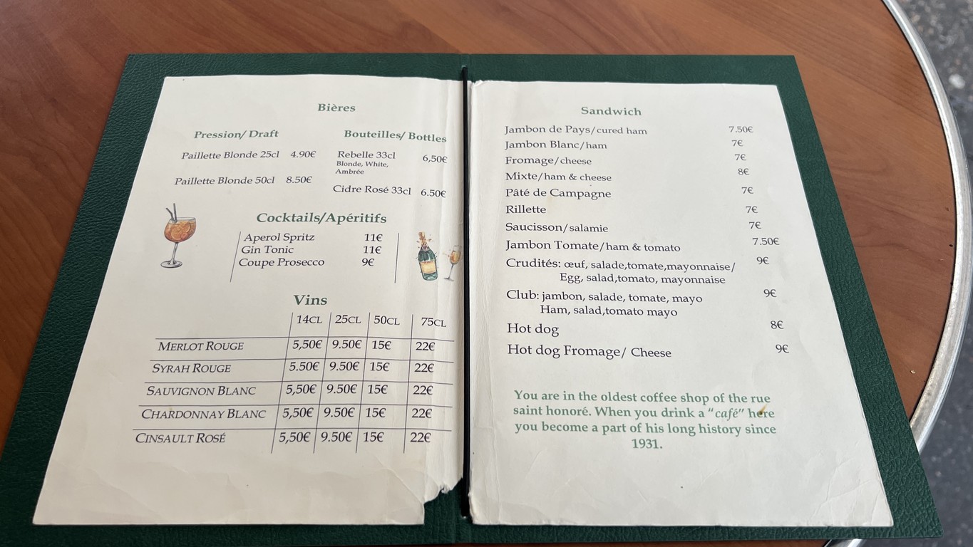 Maison Teissedre menu 2