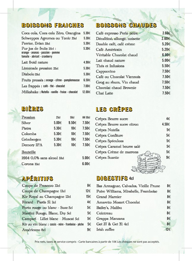 Félix Café menu 3
