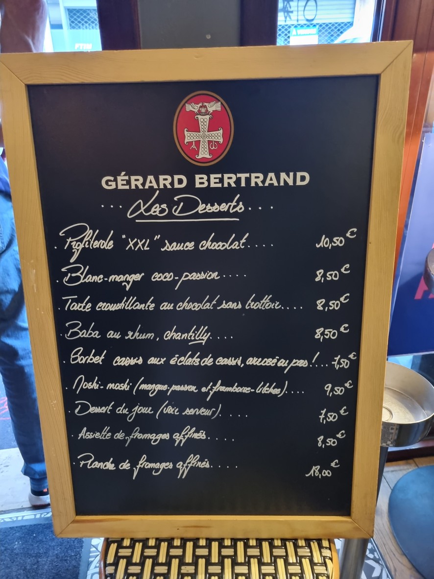 Le Bergerac menu 2