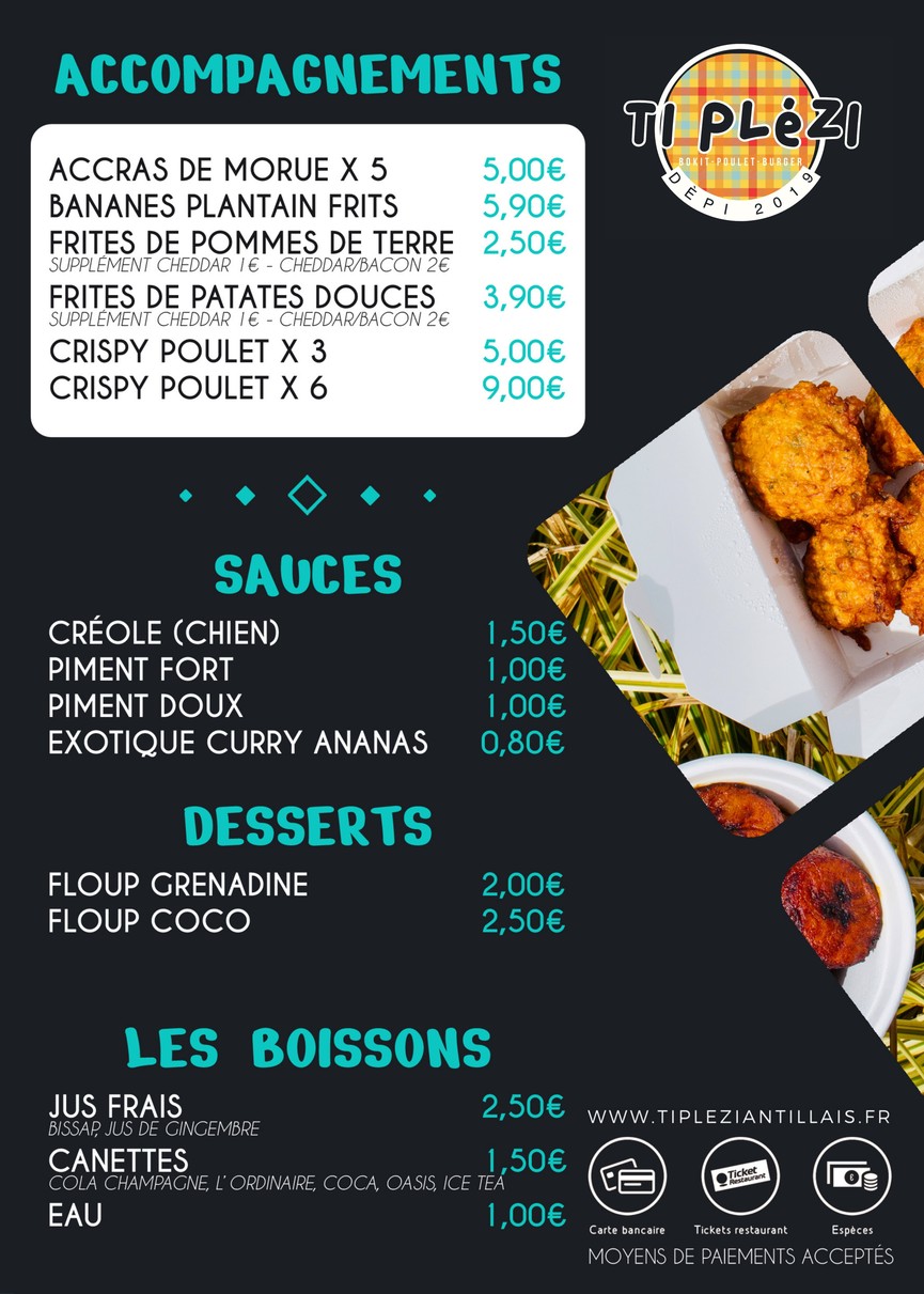 TI PLÉZI ANTILLAIS - Courbevoie menu 3
