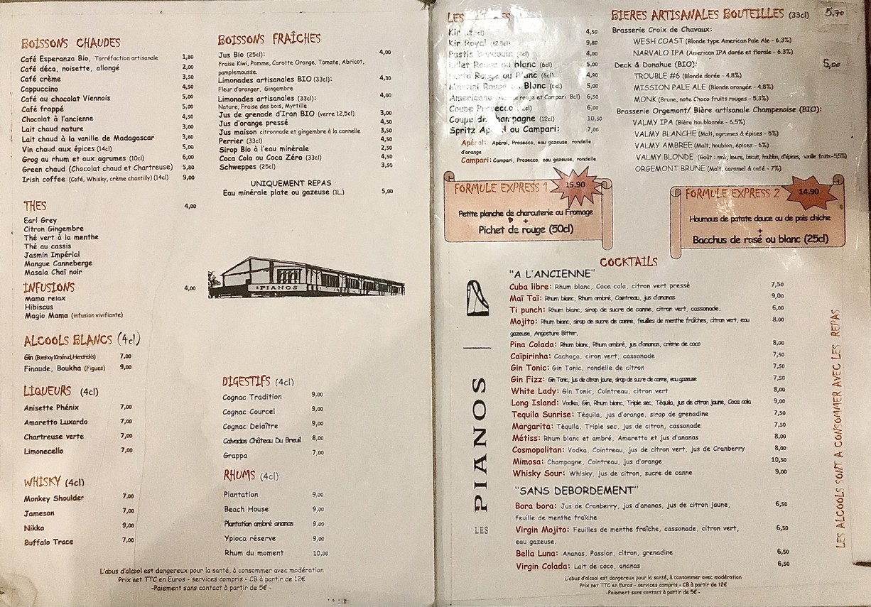 Les Pianos menu 3